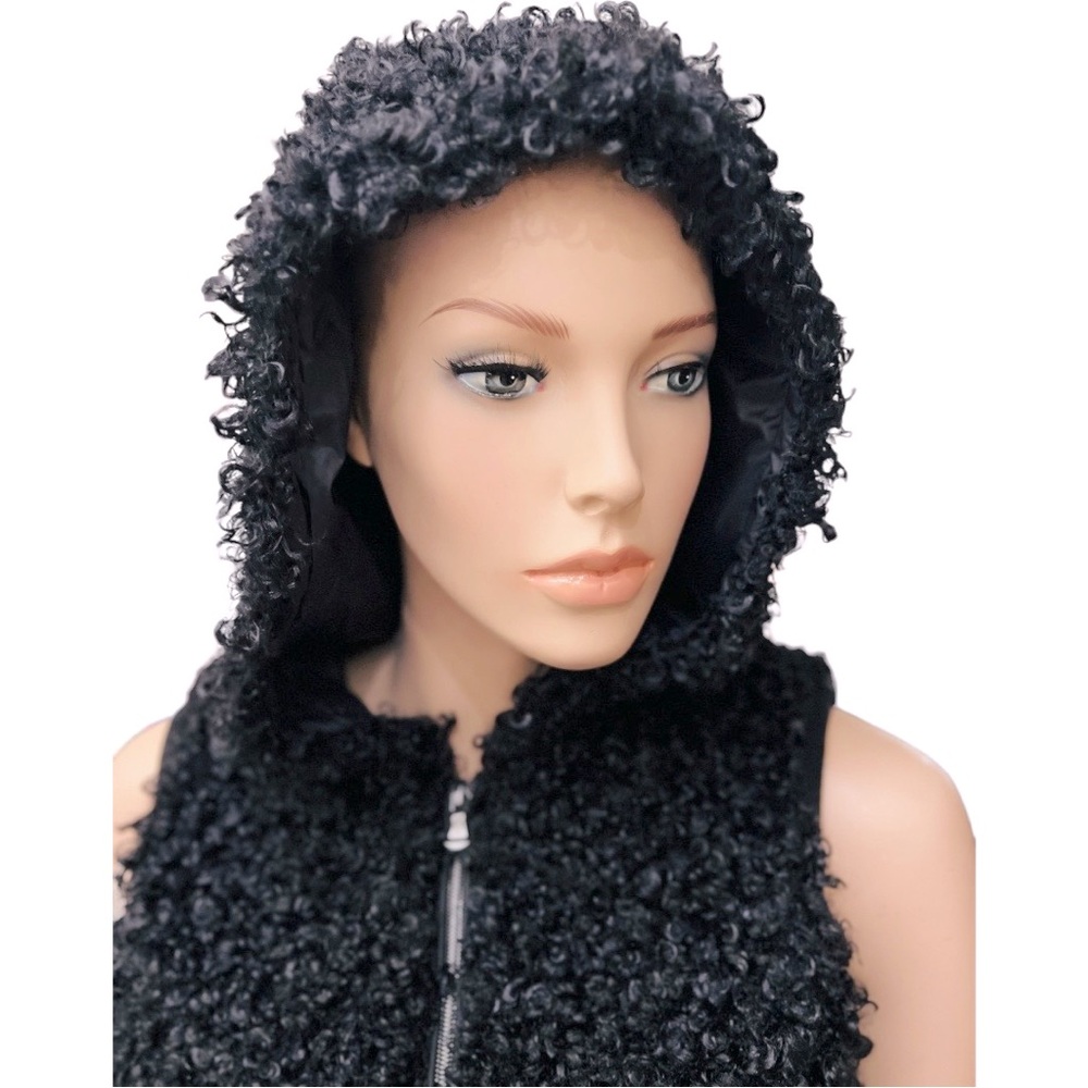 NWT Anatomie faux fur Hoodie Vest Size S in excellent condition 100% polyester - Picture 7 of 14
